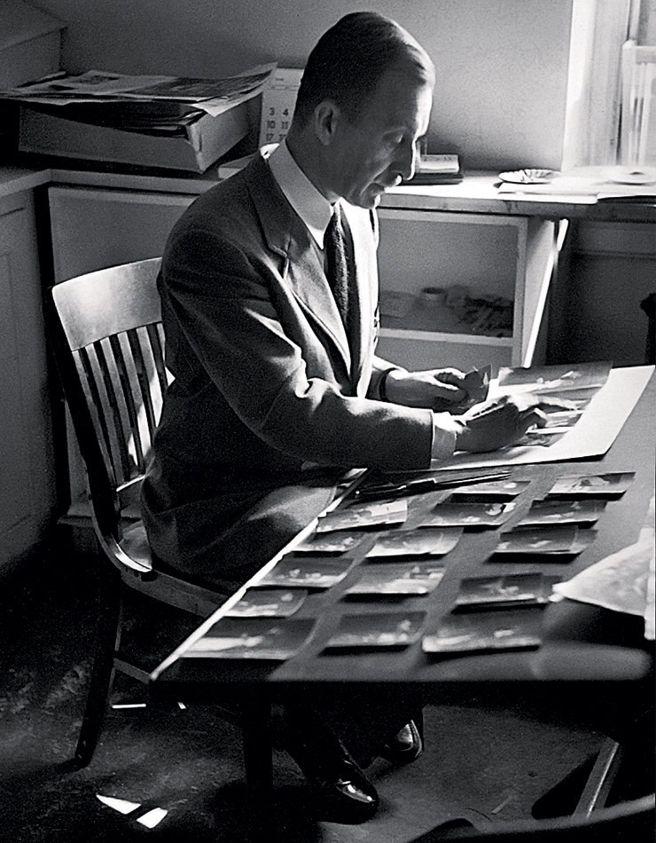 Alexey Brodovitch, mentor de Richard Avedon, en 1950